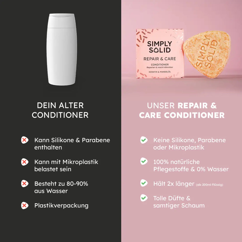 Repair & Care Conditioner-Solid für das Haar